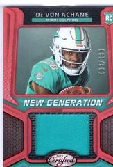 De'Von Achane [Red] #NGJM-32 Football Cards 2023 Panini Certified New Generation Jerseys Mirror Prices