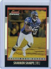 Shannon Sharpe [Gold Refractor] Football Cards 2001 Bowman Chrome Prices