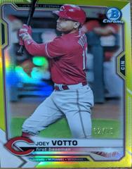 Joey Votto [Yellow Refractor] #2 Baseball Cards 2021 Bowman Chrome Prices
