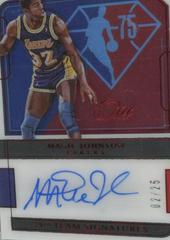 Magic Johnson [Red] Basketball Cards 2021 Panini One and One 75th Team Signatures Prices
