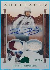 Peter Forsberg [Material Autograph Emerald] Hockey Cards 2022 Upper Deck Artifacts Prices