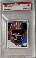Art Monk #183 Football Cards 1981 Topps Stickers Prices