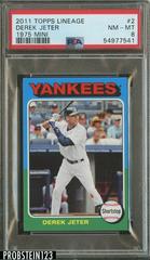 Derek Jeter [1975 Mini] #2 Baseball Cards 2011 Topps Lineage Prices