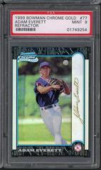 Adam Everett [Refractor] #77 Baseball Cards 1999 Bowman Chrome Gold Prices