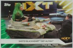 Shotzi Blackheart def. Aliyah [Green] #48 Wrestling Cards 2021 Topps WWE Women's Division Prices