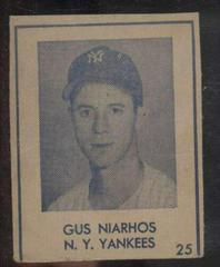 Gus Niarhos [Hand Cut] #25 Baseball Cards 1948 R346 Blue Tint Prices