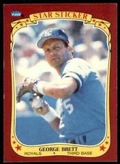 George Brett Baseball Cards 1986 Fleer Star Stickers Prices