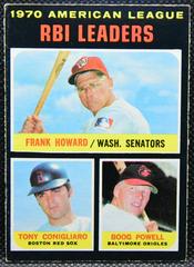 A. L. RBI Leaders [Howard, Conigliaro, Powell] #63 Baseball Cards 1971 O Pee Chee Prices