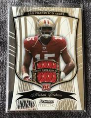 Michael Crabtree [Jersey Refractor] #175 Football Cards 2009 Bowman Sterling Prices