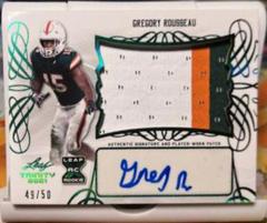 Gregory Rousseau [Platinum] #BA-GR1 Football Cards 2021 Leaf Trinity Signatures Prices