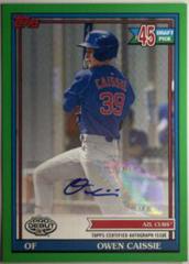 Owen Caissie [Green Auto] #PD-181 Baseball Cards 2021 Topps Pro Debut Prices