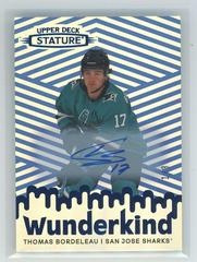 Thomas Bordeleau [Autograph Blue] #W-23 Hockey Cards 2022 Upper Deck Stature Wunderkind Prices