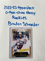 Braden Schneider [Bronze] Hockey Cards 2022 Upper Deck O Pee Chee Glossy Prices