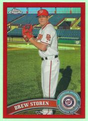 Drew Storen [Purple Refractor] Baseball Cards 2011 Topps Chrome Prices
