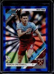 Aaron Cresswell [Donruss Premier League Press Proof Blue Laser] Soccer Cards 2019 Panini Chronicles Prices