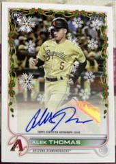 Alek Thomas Baseball Cards 2022 Topps Holiday Autographs Prices