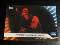 The Fiend' Confronts Alexa Bliss [Orange] Wrestling Cards 2021 Topps WWE Women's Division Prices