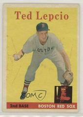 Ted Lepcio #29 Baseball Cards 1958 Topps Prices