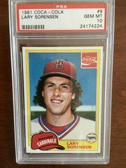 Lary Sorensen #9 Baseball Cards 1981 Coca Cola Prices