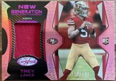 Trey Lance [Pink] #NG-3 Football Cards 2021 Panini Certified New Generation Jerseys Mirror Prices