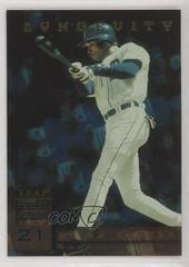 Brian Hunter [Longevity] #95 Baseball Cards 1998 Leaf Rookies & Stars Prices