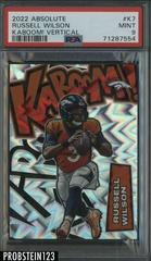 Russell Wilson #K7 Football Cards 2022 Panini Absolute Kaboom Vertical Prices