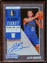 Jalen Brunson [Blue Jersey Autograph Playoff] #105 Basketball Cards 2018 Panini Contenders Prices