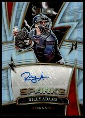 Riley Adams [Holo] #SS-RA Baseball Cards 2022 Panini Select Sparks Signatures Prices