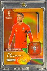 Cristiano Ronaldo [Orange] Soccer Cards 2022 Panini Prizm World Cup Scorers Club Prices