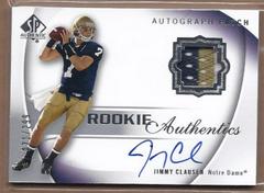 Jimmy Clausen [Autograph Jersey] Football Cards 2010 SP Authentic Prices