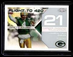 Brett Favre [White Refractor] #BFC-BF21 Football Cards 2007 Topps Chrome Brett Favre Collection Prices