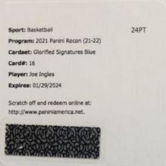 Joe Ingles [Blue] Basketball Cards 2021 Panini Recon Glorified Signatures Prices