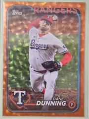 Dane Dunning [Orange Crackle Foil] #348 Baseball Cards 2024 Topps Prices