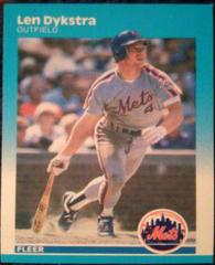 Len Dykstra #6 Baseball Cards 1987 Fleer Glossy Prices