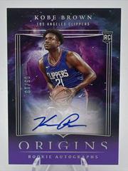 Kobe Brown [Purple FOTL] #13 Basketball Cards 2023 Panini Origins Rookie Autograph Prices