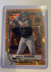 Andrew Vaughn [Orange] #5 Baseball Cards 2021 Bowman Chrome Sapphire Prices