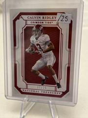 Calvin Ridley [Red] Football Cards 2019 Panini National Treasures Collegiate Prices
