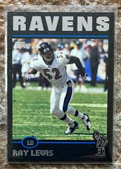 Ray Lewis [Black] #188 Football Cards 2004 Topps Prices