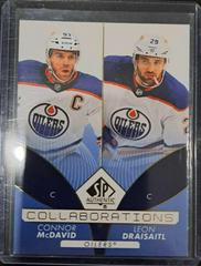 Connor McDavid, Leon Draisaitl [Blue] Hockey Cards 2022 SP Authentic Collaborations Prices