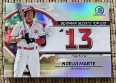 Noelvi Marte #BTP-13 Baseball Cards 2023 Bowman Scouts Top 100 Prices