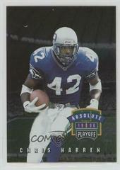 Chris Warren #163 Football Cards 1996 Playoff Absolute Prices