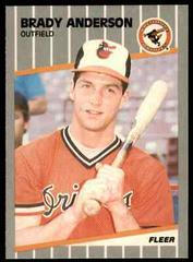 Brady Anderson #606 Baseball Cards 1989 Fleer Glossy Prices