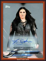 Tamina [Silver Autograph] Wrestling Cards 2018 Topps WWE Prices