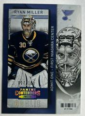 Ryan Miller #99 Hockey Cards 2013 Panini Contenders Prices