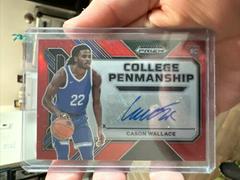 Cason Wallace [Red] #CP-CWL Basketball Cards 2023 Panini Prizm Draft Picks College Penmanship Autographs Prices