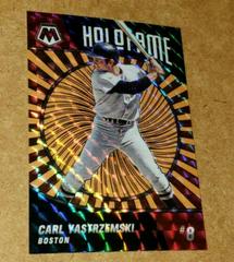 Carl Yastrzemski [Orange Fluorescent] #HF-6 Baseball Cards 2022 Panini Mosaic Holofame Prices