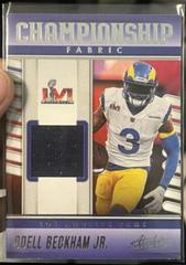 Odell Beckham Jr. #CF-6 Football Cards 2023 Panini Absolute Championship Fabric Prices