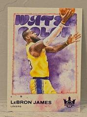 LeBron James [Violet] #4 Basketball Cards 2023 Panini Court Kings Water Color Prices