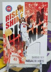 Saddiq Bey [Relic] #RNS-SBY Basketball Cards 2020 Panini Hoops Rise N Shine Prices
