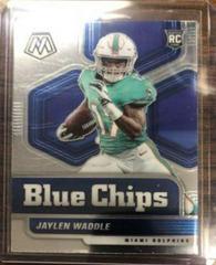 Jaylen Waddle #8 Football Cards 2021 Panini Mosaic Blue Chips Prices